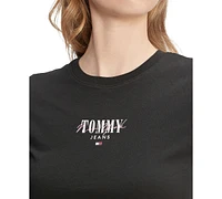 Tommy Jeans Women's Slim-Fit Essential Logo Graphic T-Shirt