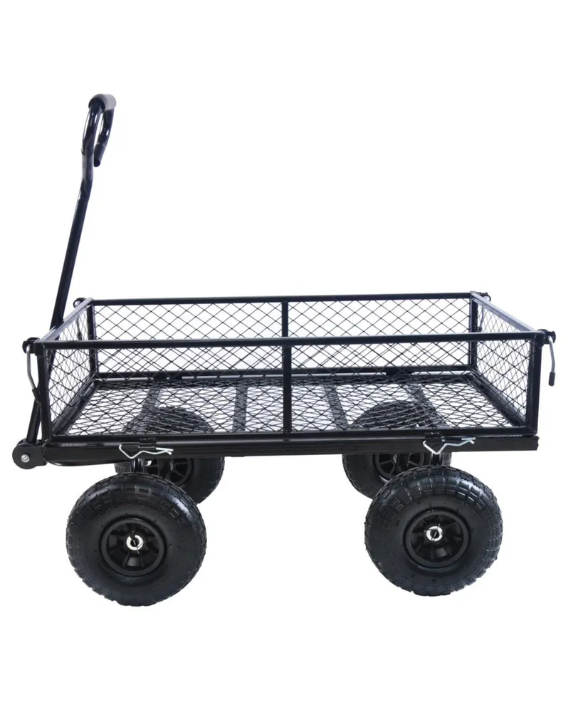 Streamdale Furniture Wagon Cart Garden Cart Trucks Make It Easier To Transport Firewood Tc1840Bkg