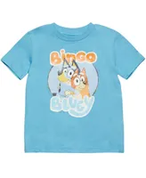 Bluey Bingo Boys Graphic T-Shirt Light Blue