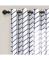 Calia Chevron Geo Window Curtain Panels