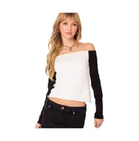 Women's Tom off shoulder top - Black-and