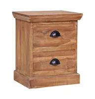 Bedside Cabinet 15.7"x11.8"x19.7" Solid Teak