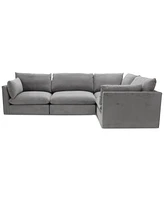 Marsten 126" 4-Pc. Fabric Sectional Sofa, Created for Macy's