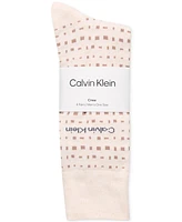 Calvin Klein Men's Crew Length Dress Socks, Assorted Patterns