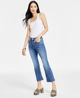 I.n.c. International Concepts Women's High Rise Crop Flare Jeans, Created for Macy's
