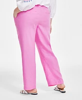 Charter Club Plus Size 100% Linen Pants