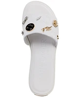 Karl Lagerfeld Paris Carenza Pins Flat Slide Sandals