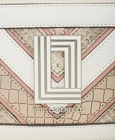 Karl Lagerfeld Paris Simone Small Leather Snake Crossbody