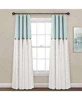 Linen Button 100% Lined Blackout Window Curtain Panel