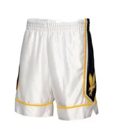 Men's Mitchell & Ness White Marquette Golden Eagles Authentic Shorts