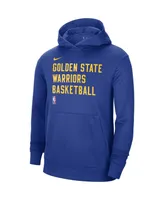Men's and Women's Nike Royal Golden State Warriors 2023/24 Performance Spotlight On-Court Practice Pullover Hoodie