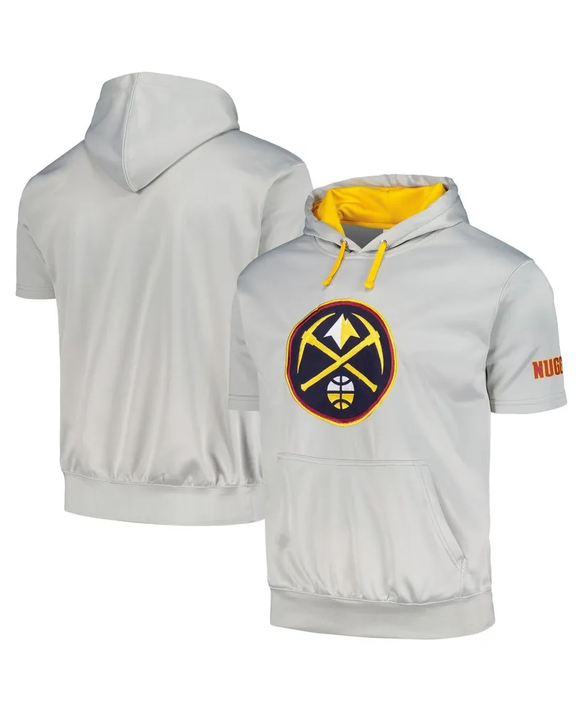 Men's Fanatics Silver Denver Nuggets Big and Tall Logo Pullover Hoodie