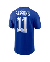 Men's Nike Micah Parsons Royal Dallas Cowboys Player Name and Number T-shirt