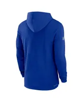 Men's Nike Royal Buffalo Bills Sideline Performance Long Sleeve Hoodie T-shirt