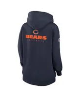 Women's Nike Navy Chicago Bears 2023 Sideline Club Fleece Pullover Hoodie