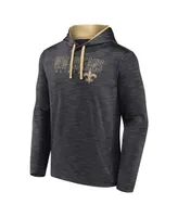 Men's Fanatics Heather Charcoal New Orleans Saints Hook and Ladder Pullover Hoodie