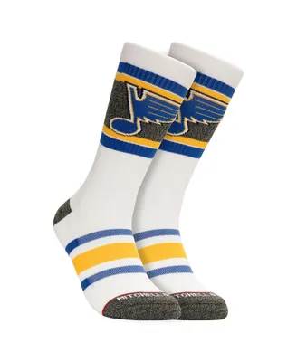 Men's Mitchell & Ness St. Louis Blues Cross Bar Crew Socks