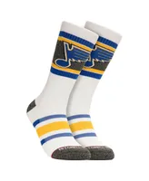 Men's Mitchell & Ness St. Louis Blues Cross Bar Crew Socks