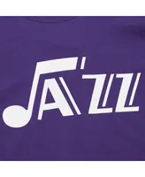 Men's Mitchell & Ness Purple Utah Jazz Hardwood Classics Nights Premium T-shirt