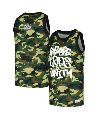 Men's and Women's Mitchell & Ness Camo 50th Anniversary of Hip Hop Jersey