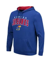 Men's Colosseum Royal Kansas Jayhawks Resistance Pullover Hoodie