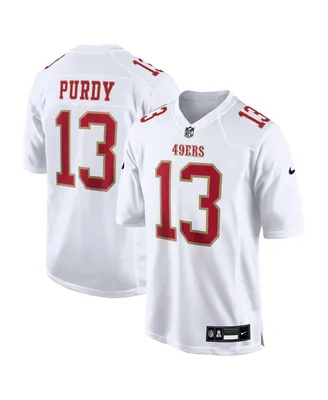 Men's Nike Brock Purdy Tundra White San Francisco 49ers Fashion Game Jersey