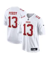 Men's Nike Brock Purdy Tundra White San Francisco 49ers Fashion Game Jersey