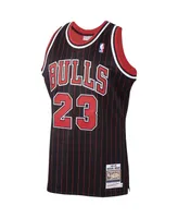 Men's Mitchell & Ness Michael Jordan Black Chicago Bulls 1995/96 Hardwood Classics Authentic Jersey