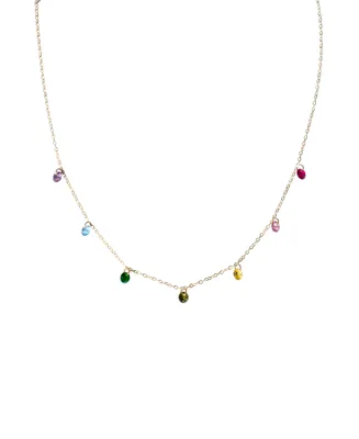 Lilian — Rainbow zircon necklace
