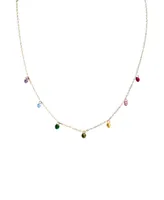 Lilian — Rainbow zircon necklace