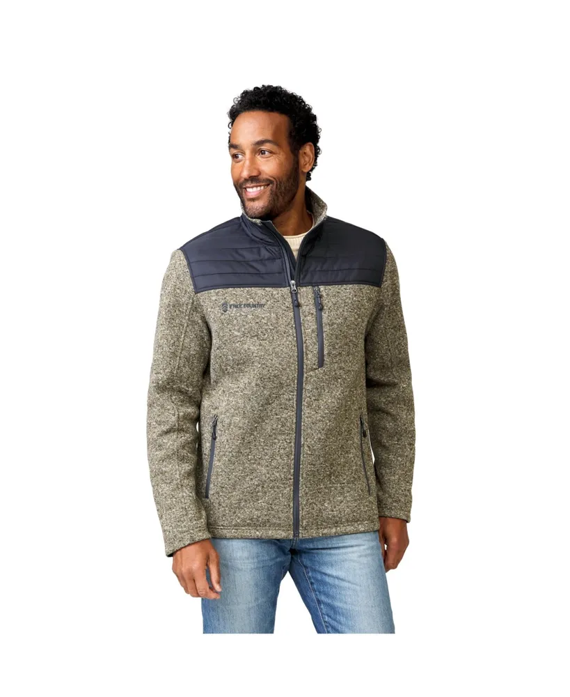 SWEATER KNIT FLEECE JACKET