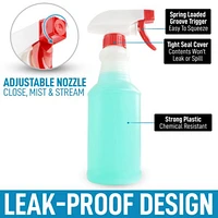 Leakproof Cleaning Spray Bottle Set (2 Pack 16oz)