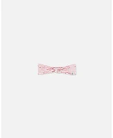 Baby Girl Organic Cotton Headband Printed Pink Small Flower - Infant