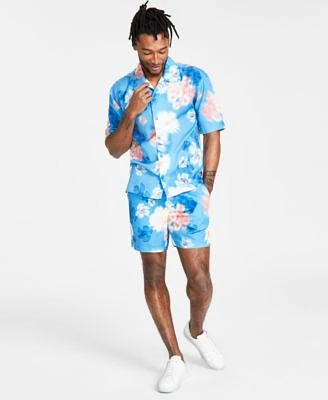 I.N.C. International Concepts Mens Jackson Regular Fit Floral Print Button Down Camp Shirt Regular Fit Floral Print 7 Shorts Created For Macys