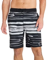 Speedo Men's Bondi Basin Printed Stripe Board Shorts