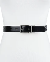 Calvin Klein Women's Two-In-One Reversible Skinny Texture Embossed Belt