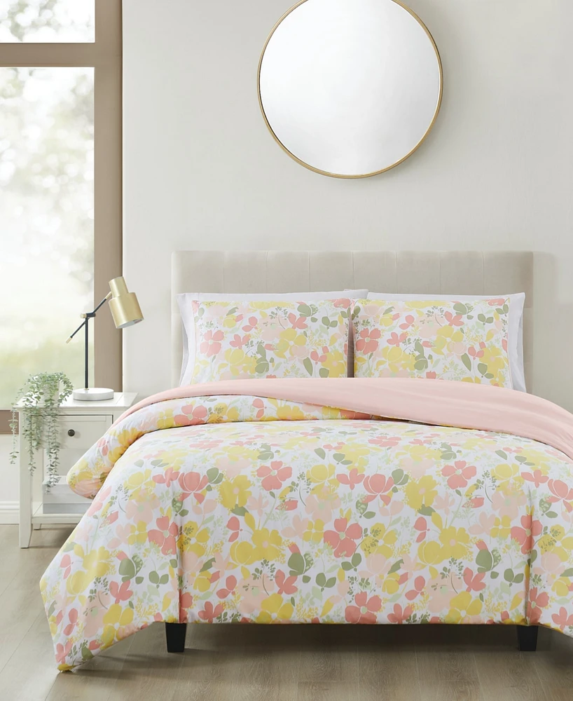 Truly Soft Garden Floral Piece Duvet Cover Set