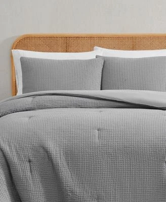 Truly Soft Textured Waffle Comforter Set