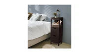 Bathroom Wooden Floor Cabinet Multifunction Storage Rack Stand Organizer