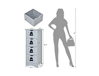 Slickblue Bathroom Floor Freestanding Storage Organizer with 3 Drawers