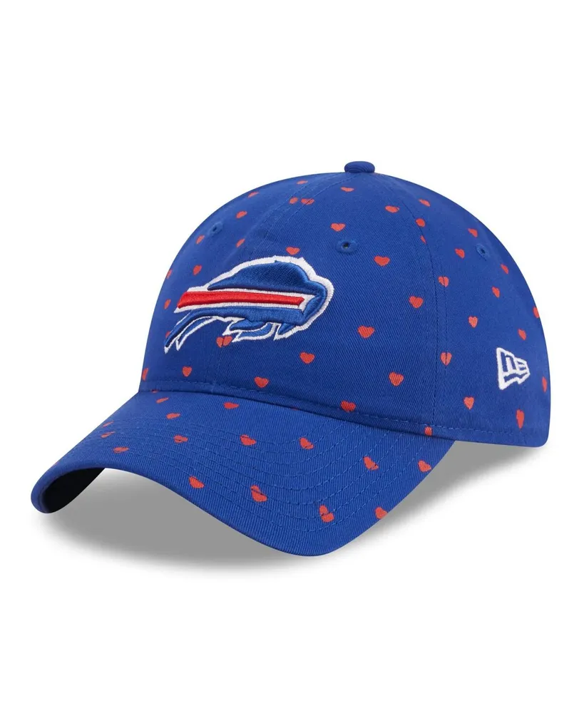 Girls Toddler Royal Buffalo Bills Hearts 9TWENTY Adjustable Hat