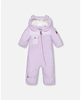Baby Girl Sherpa One Piece Lavender - Infant