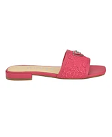 Guess Women's Tamsea One Band Square Toe Slide Flat Sandals