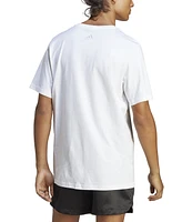 adidas Men's Essentials Single Jersey Big Logo Short Sleeve Crewneck T-Shirt