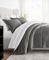 ienjoy Home Stitched Stripe -Piece Comforter Set