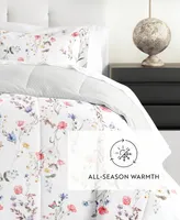 ienjoy Home Meadow Floral Stripe -Piece Comforter Set