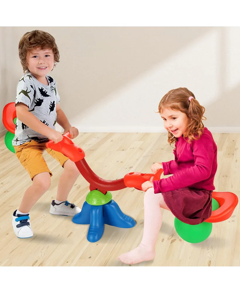 Kids Seesaw 360 Degree Spinning Teeter Totter Bouncer Activity Sporting Play