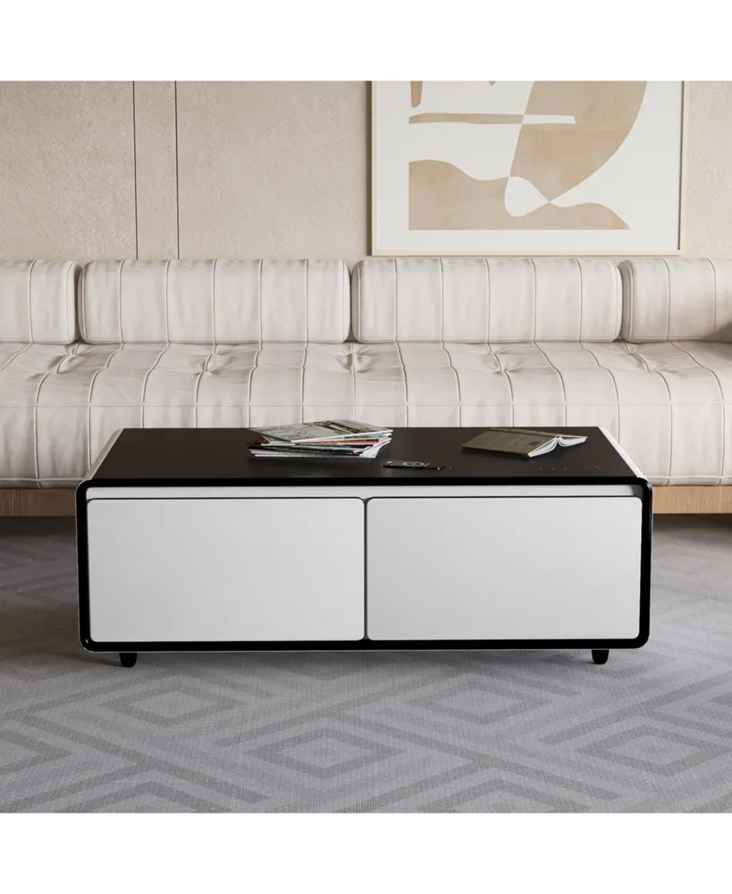 Simplie Fun Modern Smart Coffee Table With Built