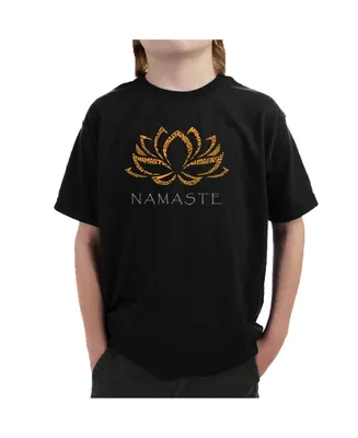 Boy's Word Art T-shirt - Namaste