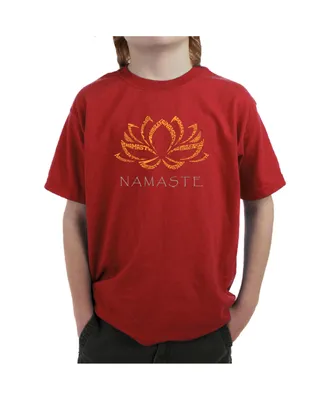 Boy's Word Art T-shirt - Namaste